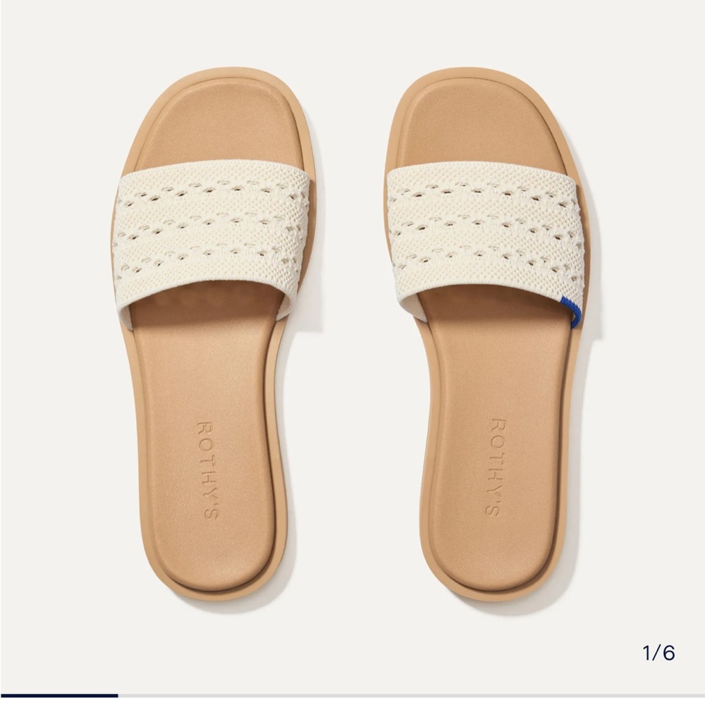 Rothy's Cream The Slide Sandal